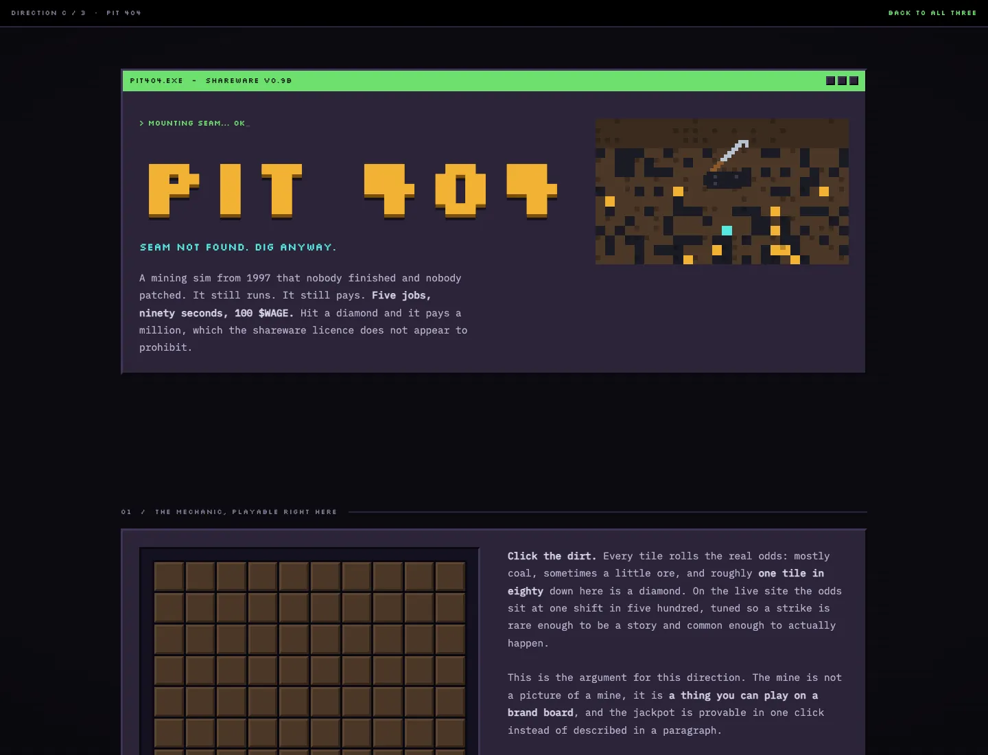 $SLAVERY · No. 1 Pit