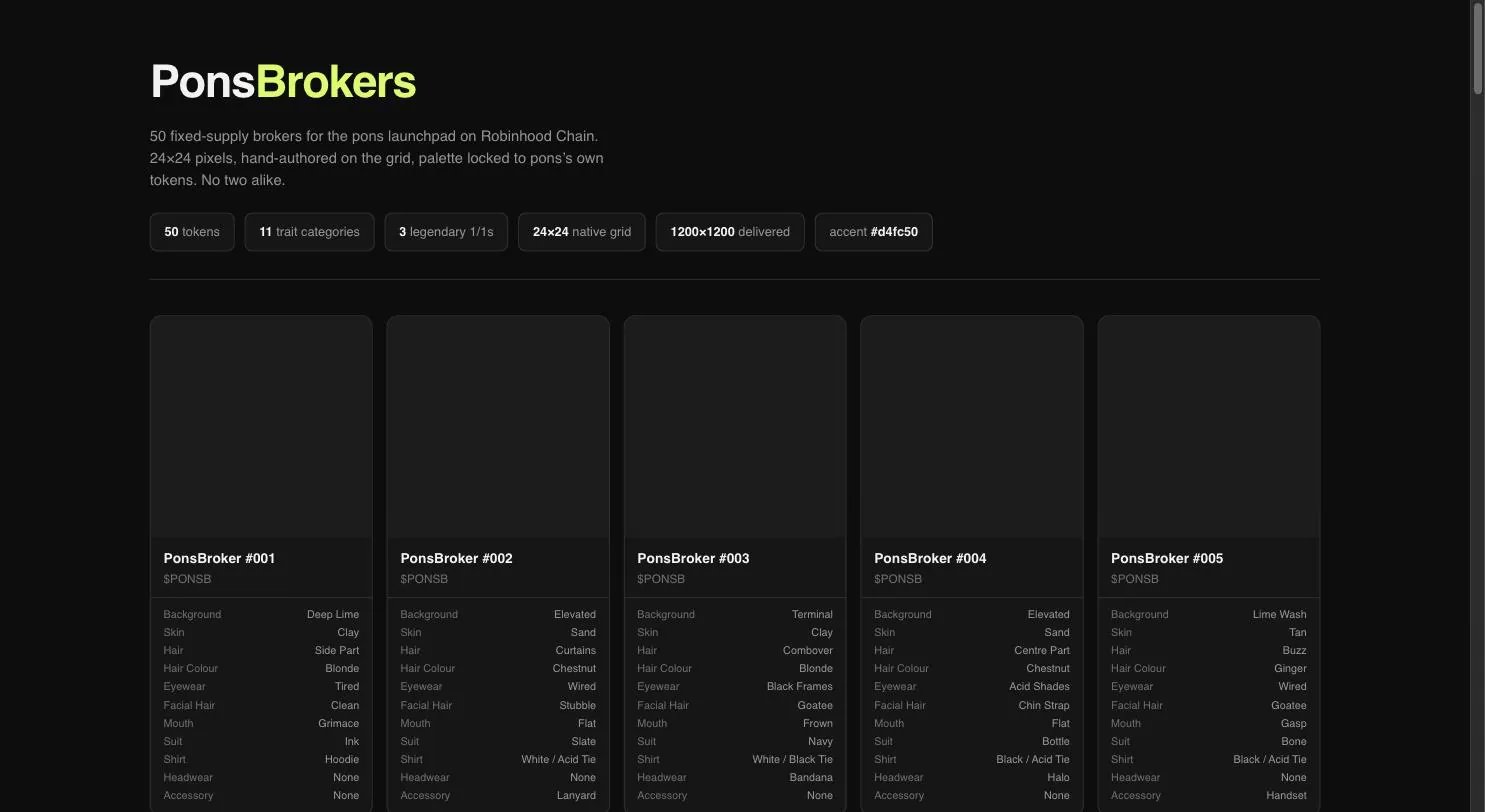 Pons brokers